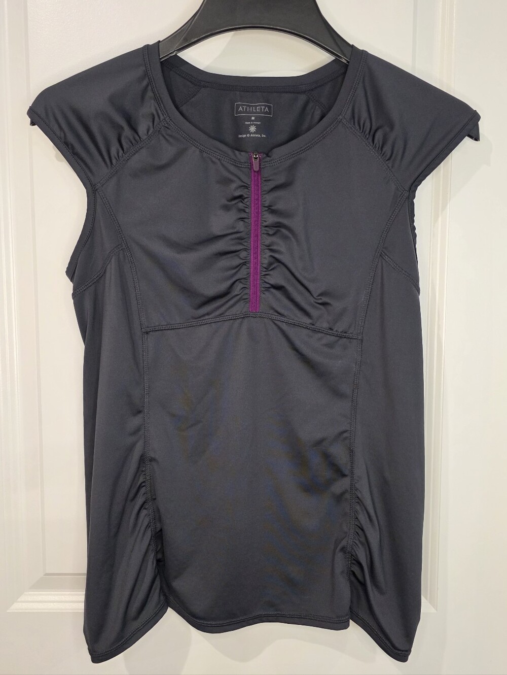 Athleta Intrepid Cap Sleeve Sun Shield Top